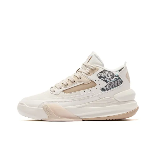 Erke Battery Panda Slip-on Resistant Abrasion Resistant MID Топ Скейтборд Кроссовки Женские Белые