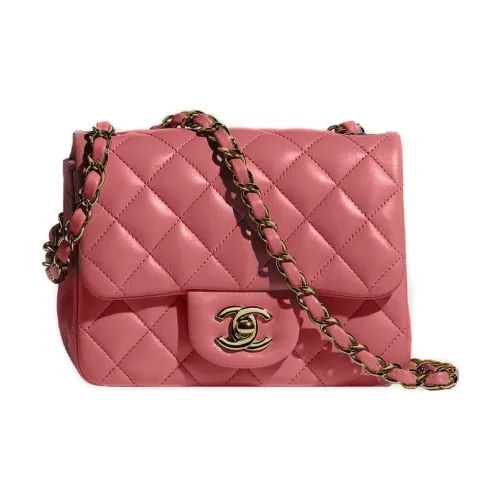 CHANEL Lambskin Сумка через плечо Mini Женская Светло-розовая