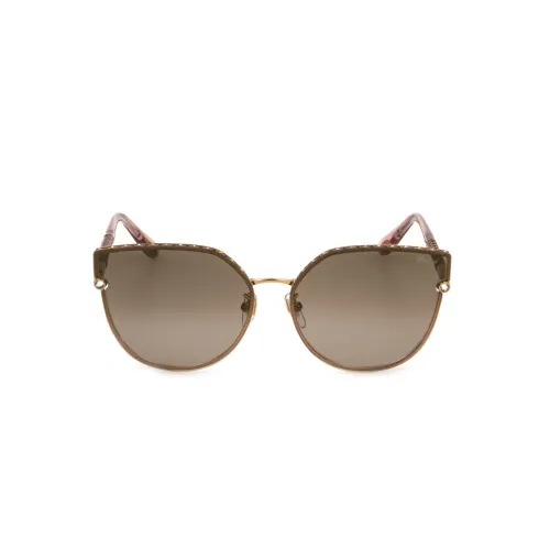 CHOPARD Металл Кошачий глаз Солнцезащитные очки Женские Коричневый