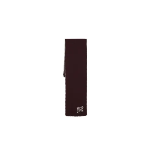 PALM ANGELS Вязаные шарфы Burgundy Men's