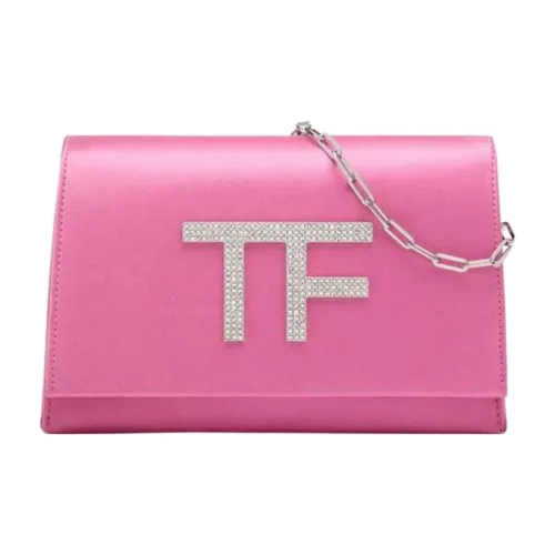 TF Телячья кожа Сумка через плечо Женская Фламинго Розовый