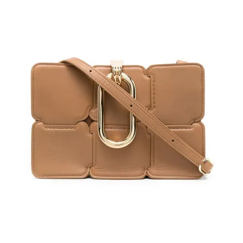 Paco Rabanne Сумка через плечо из телячьей кожи сумка на плечо женская коричневая