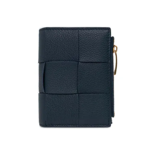 Bottega Veneta Кошелек из коровьей кожи держатель для карт маленький женский синий