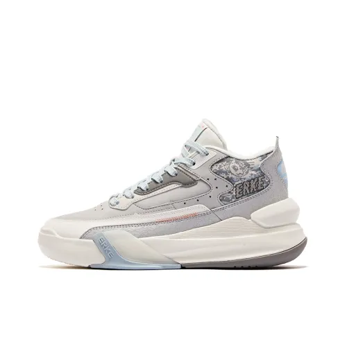 Erke Battery Panda противоскользящие устойчивые к истиранию MID топ скейтборд кроссовки женские серо-синие