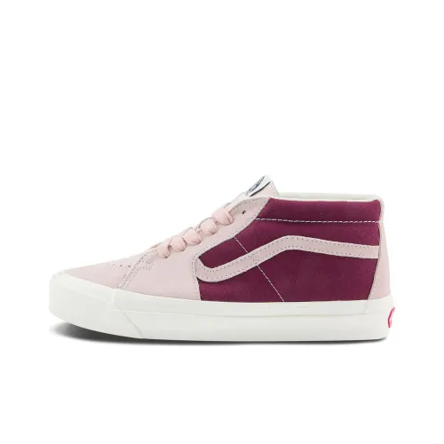 Vans SK8 MID Топ Скейтборд Кроссовки Унисекс Розовый