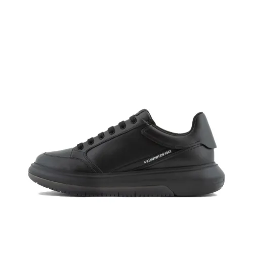 EMPORIO ARMANI Скейтборд Кроссовки Низкие Черные Мужские