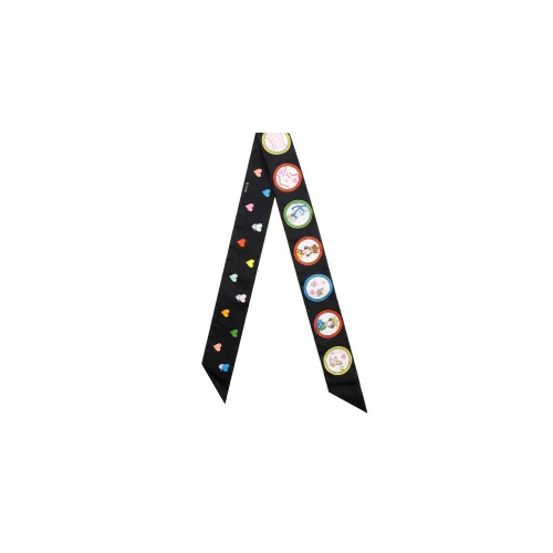 HERMES Шелковые шарфы Женские Черный