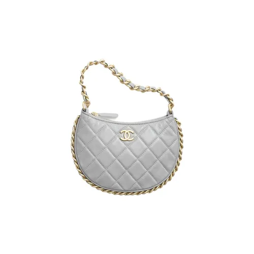 CHANEL Lambskin Bag Regular Women's Gray CHANEL Сумка из овечьей кожи стандартная женская серого цвета