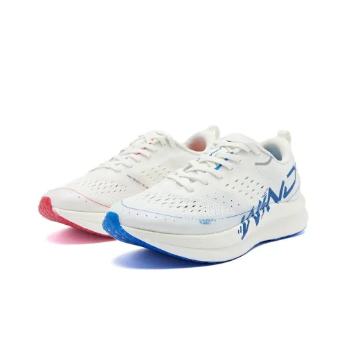 QIAODAN Strong Wind SE Strong Wind Blowing Беговые кроссовки Низкий Топ Айвори Белый Мужской