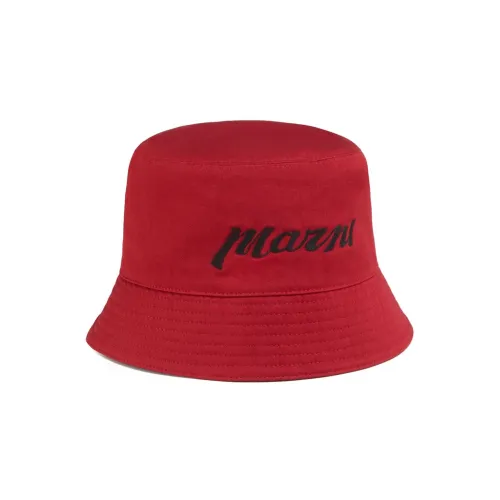 MARNI Cotton Шляпы ведра Red Men's