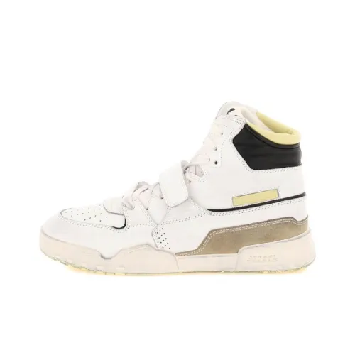 ISABEL MARANT Alsee Скейтборд Кроссовки Высокие Белый Желтый Женские