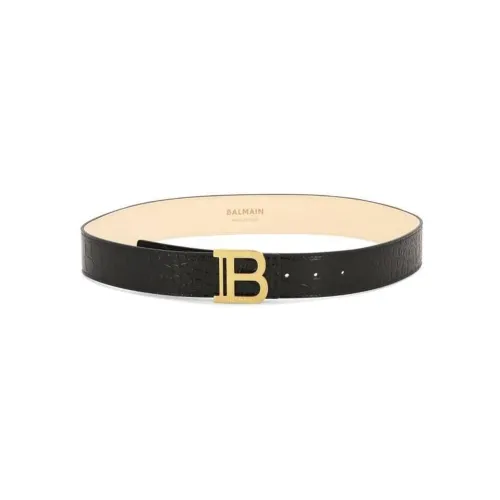 BALMAIN Кожаные ремни, черные, женские