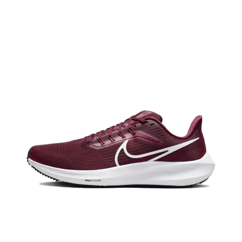 Nike Air Zoom Pegasus 39 Амортизаторы Slip-resistant Низкий топ Air Cushion Марафон Беговые кроссовки Мужские Красный