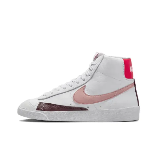 nike Blazer 77 Next Nature Противоскользящие Устойчивые к истиранию MID Топ Скейтборд Кроссовки Женские Белые Красные