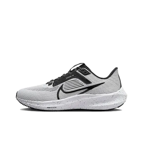 Nike Air Zoom Pegasus 40 Беговые кроссовки Низкий топ Серый Черный Женские
