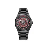 ZBL3660-A12 Все Черное Красный Циферблат Черный Стальной Браслет