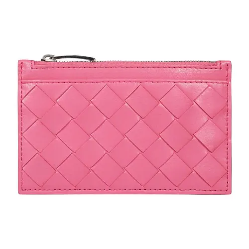 Bottega Veneta Lambskin и Calfskin Key Pouch Женские Розовый