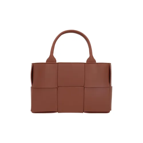 Bottega Veneta Arco Sheepskin Tote Bag Shopping Bag Mini Women's Wood Tone