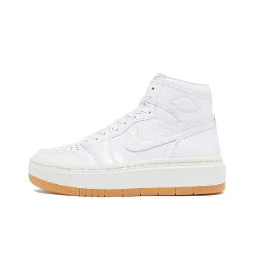 Jordan Air Jordan 1 High ELEVATE 'Белый Gum' Противоскользящий Устойчивый к истиранию Высокий Топ