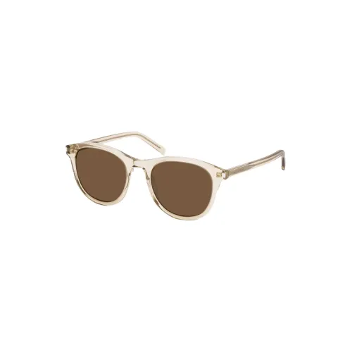 SAINT LAURENT Пластик OVAL SUNGLASSES Унисекс Желтый