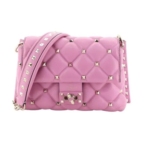 Valentino Sheepskin Portable Crossbody Bag Shoulder Bag Women's Light Pink