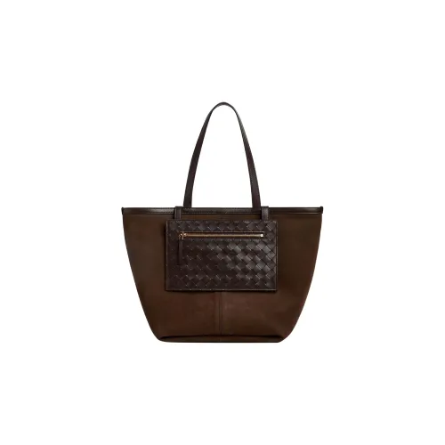 Bottega Veneta Lambskin Suede Tote Bag Shopping Bag Handbag Shoulder Bag Women's Brown