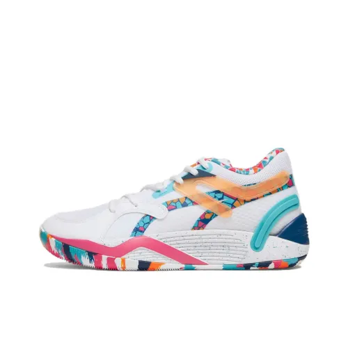 PUMA Trc Blaze Баскетбольные кроссовки Низкие Топ Белый Розовый Мужской
