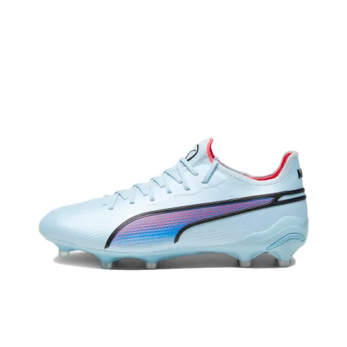 PUMA King Ultimate FG Твердый Грунт Поддержка Баланс Футбольные Бутсы Женские Синий