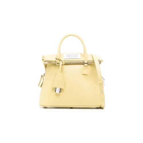 Maison Margiela Кожа Портативный Crossbody Сумка Сумка через плечо Мужская Желтая