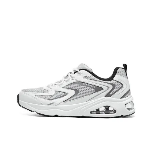 Skechers Uno Амортизация Износостойкий Низкий Топ Повседневные Беговые кроссовки Мужские Белые