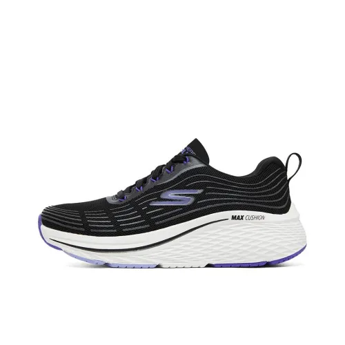 Skechers Max Cushioning Низкие Беговые Кроссовки Женские Черные Синие
