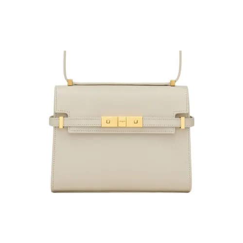 SAINT LAURENT SL MANHATTAN Коровья кожа Сумка через плечо Мини Женская Винтажная Белая