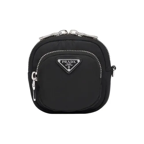 PRADA Nylon Clutch Coin Wallet Regular Women's Black