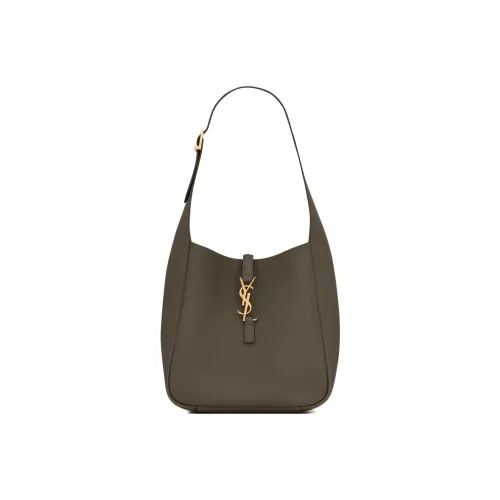 SAINT LAURENT LE5A7 Smooth Calfskin Hobo Bag Handbag Shoulder Bag Women's Moss Green