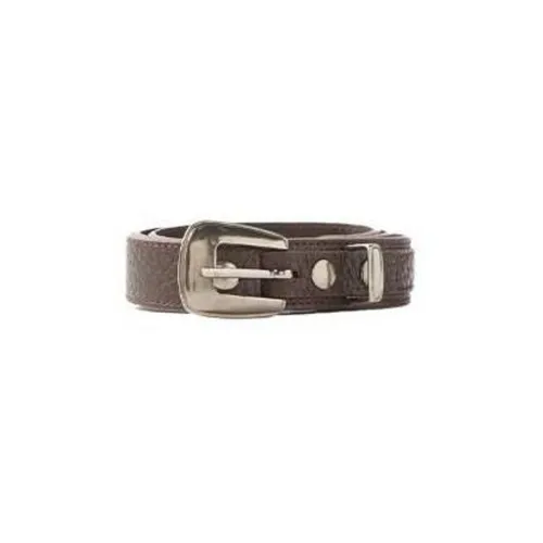 Lemaire Vintage Pin Clasp Leather Belts Women's Brown