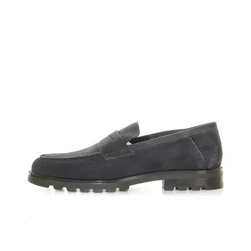 Santoni Лоферы Серые Мужские
