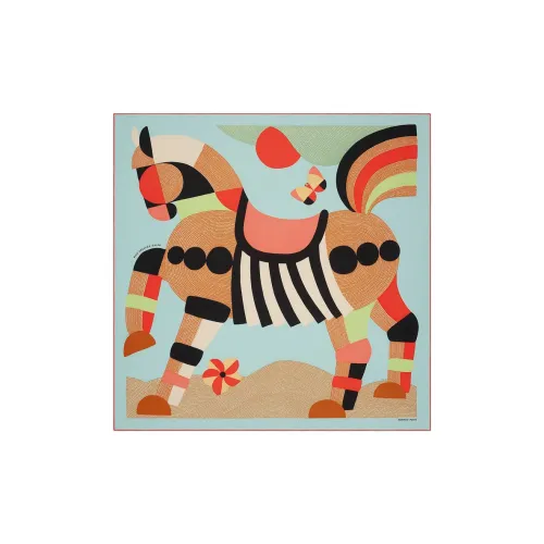 HERMES Шали Многоцветные Женские