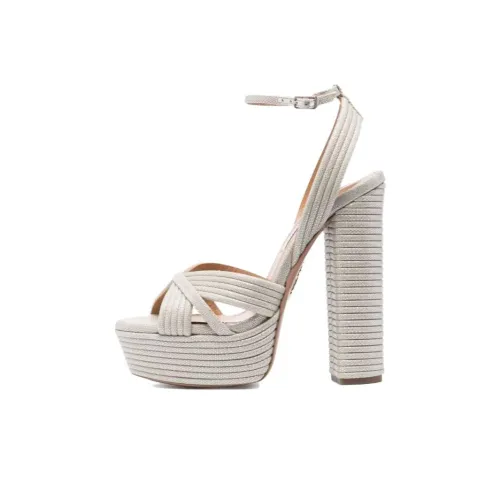 AQUAZZURA one Ремень Сандалии Серо-коричневый Женские