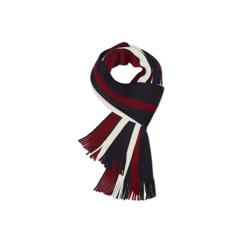Tommy Hilfiger Вязаные шарфы Темно-синий Синий Красный Белый Полосы DW6 Мужской
