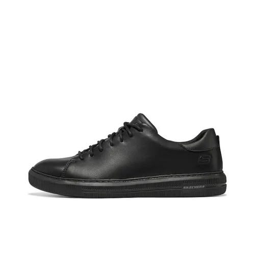 Skechers Широкий крой Casual Низкий Топ Черный Мужской