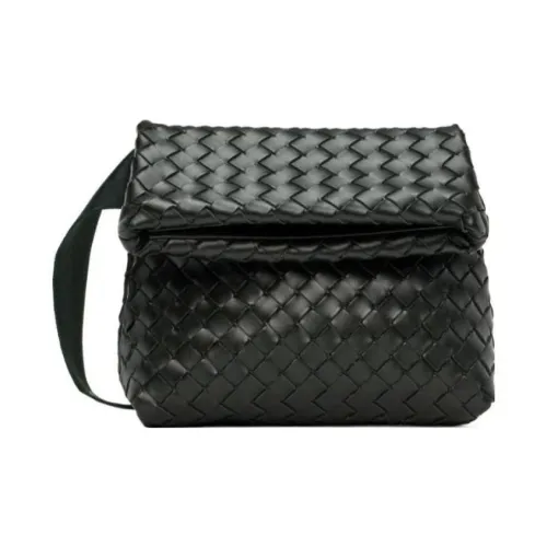 Bottega Veneta Телячья кожа Ткань Сумка через плечо Мужской Черный