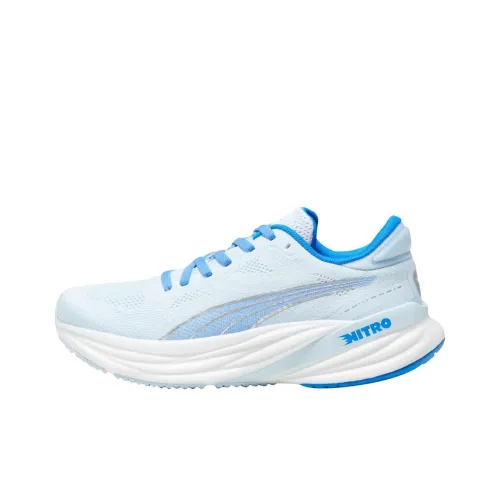 PUMA Magnify Nitro 2 Устойчивые к истиранию низкие беговые кроссовки для женщин ледяной синий