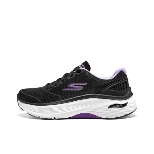 Skechers Max Cushioning Износостойкие Низкие Кроссовки для Бега Женские Черные