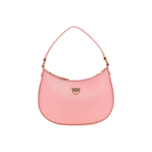 PINKO Half Moon Series Телячья кожа Сумка через плечо Мини Женская Розовая