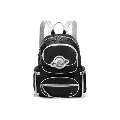 JELLYTOYBOY Ткань + ПУ (полиуретан) Синцзи Сумка Рюкзак Средний Женский Черный Серебристый Розовый