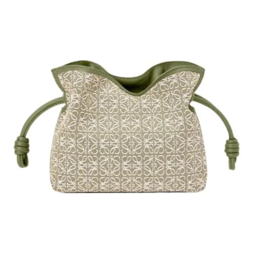 LOEWE Flamenco Ткань с коровьей кожей Клатч Сумка через плечо Сумка на плечо Женская