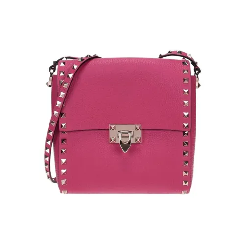 Valentino Кожа Сумка через плечо Стандартная Женская Розовая