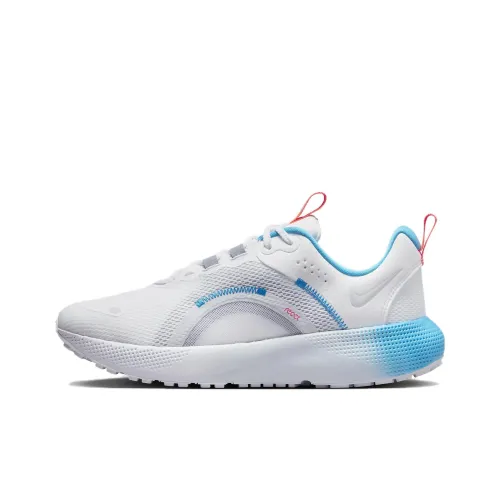 Nike React Escape Run 2 Амортизаторы Shock противоскользящие дышащие низкие беговые кроссовки женские белый синий