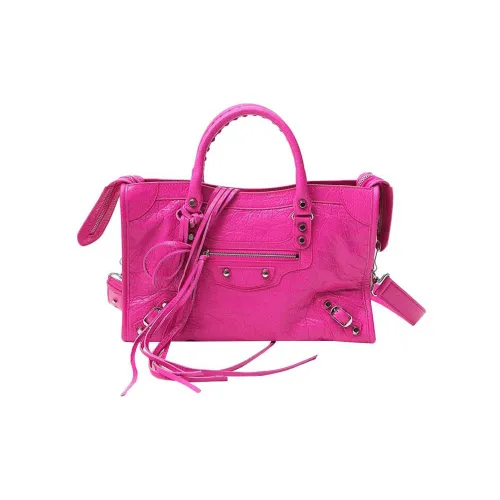 Balenciaga Sheepskin Portable Crossbody Bag Shoulder Bag Regular Women's Peach Pink