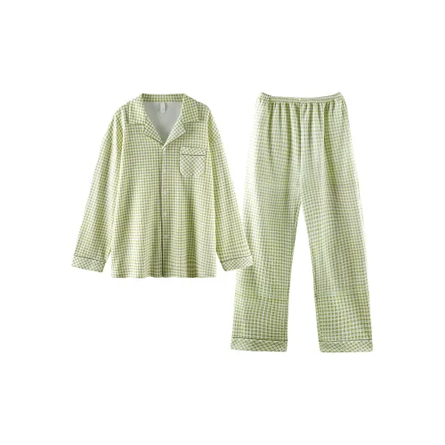 Q'NIANMA Matcha Зеленый Мужской Пижамные комплекты